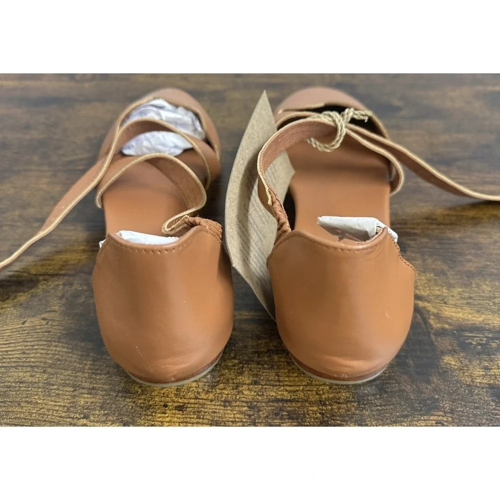 NWT Bali ELF Mangrove Handmade Leather Shoes Crisscross Strappy Mary Jane US 8 - Picture 7 of 10